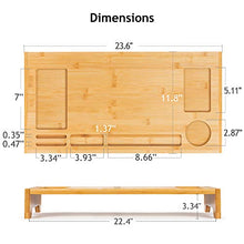 Load image into Gallery viewer, AMBMS01-0 Bamboo Monitor Stand Riser for Home, Office Computer, Laptop