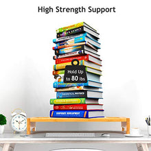 Load image into Gallery viewer, AMBMS01-0 Bamboo Monitor Stand Riser for Home, Office Computer, Laptop