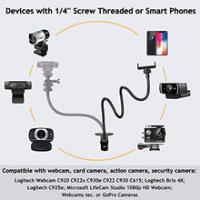 Load image into Gallery viewer, AMWS03 Webcam Stand and Phone Holder for Cell Phone 11 Pro XS Max XR X 8 7 6 Plus and Logitech C925e, C922x, C930e, C922, C930, C920, C615, Brio
