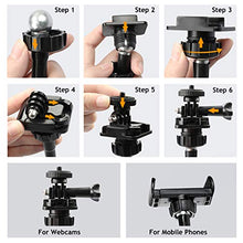 Load image into Gallery viewer, AMWS03 Webcam Stand and Phone Holder for Cell Phone 11 Pro XS Max XR X 8 7 6 Plus and Logitech C925e, C922x, C930e, C922, C930, C920, C615, Brio