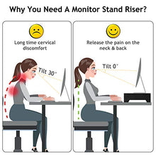 Load image into Gallery viewer, AMBMS01-0 Bamboo Monitor Stand Riser for Home, Office Computer, Laptop