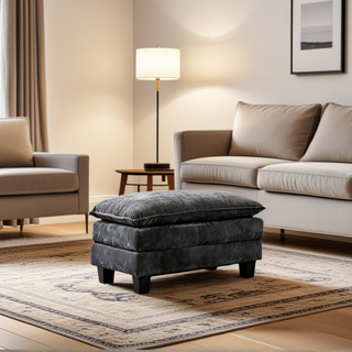 AMADA 111.5“ U Shaped Modular Chenille Sectional-Sofa Ottoman