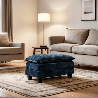 AMADA 111.5“ U Shaped Modular Chenille Sectional-Sofa Ottoman