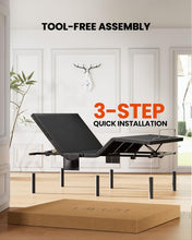 Load image into Gallery viewer, Amada Queen Adjustable Bed Frame with Massage, Head &amp; Foot Incline, Wireless Remote, 4 Built-in USB Ports, LED Night Light, 4 Height-Adjustable Legs, Electric Bed Base, 01B-Q1
