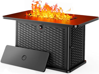 AMADA HOMEFURNISHING 43 Inch Propane Fire Pit Table