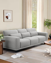 Load image into Gallery viewer, Amada 89&quot; Sofa, 3 Seater Couch for Living Room, Modern Sofa with Deep Seats &amp; Wide Armrests, Comfy Couch with Removable Washable Covers, Linen Fabric, Easy Assembly
