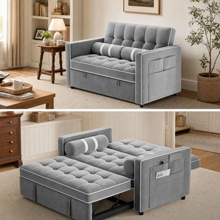 Amada Sleeper Sofa Bed, Convertible Pull Out Couch