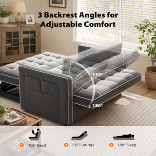 Amada Sleeper Sofa Bed, Convertible Pull Out Couch