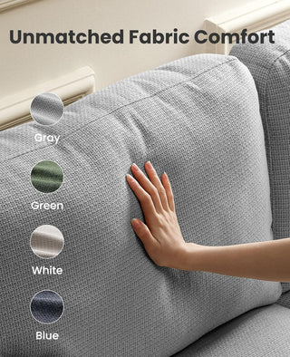 Amada 89" Sofa, 3 Seater Couch for Living Room, Modern Sofa with Deep Seats & Wide Armrests, Comfy Couch with Removable Washable Covers, Linen Fabric, Easy Assembly