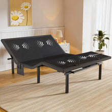Load image into Gallery viewer, Amada Queen Adjustable Bed Frame with Massage, Head &amp; Foot Incline, Wireless Remote, 4 Built-in USB Ports, LED Night Light, 4 Height-Adjustable Legs, Electric Bed Base, 01B-Q1
