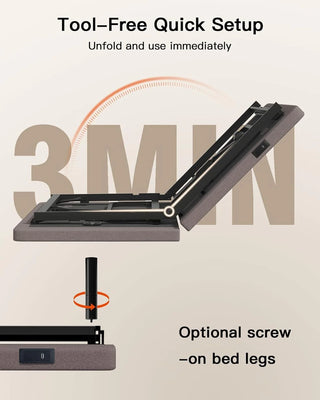 AMADA Adjustable Bed Frame with Massage & Luxury Mattress Set