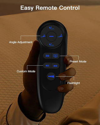 AMADA Basic Adjustable Bed Frame & Luxury Mattress Set