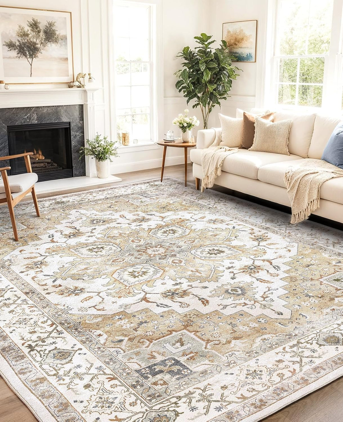 Amada Beige Rug 5x7