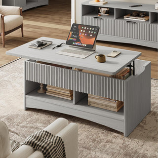 Amada Lift Top Coffee Table, Grey
