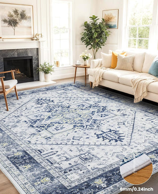 Amada Navy Blue Rug