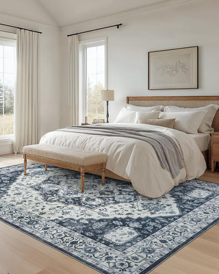 Amada Navy Blue Rug 8x10