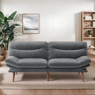 Amada 75" Corduroy Convertible Futon Sofa Bed