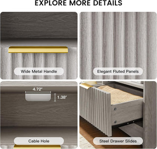 Amada TV Stand for 50-65" TV, Grey