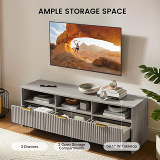 Amada TV Stand for 50-65" TV, Grey