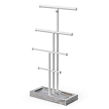 Load image into Gallery viewer, AMJO-03 Tower Tree Jewelry Stand for Necklaces, Bracelets ,Earrings, Rings Display(Gray)
