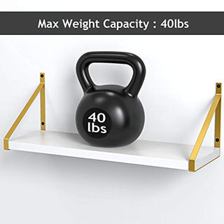 AMFS11 2 Pack Wall Mounted Storage Shelves for Bedroom, Bathroom, Living Room