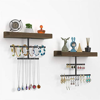 AMJO-02 Hanging Jewelry Organizer for Necklaces, Bracelets, Earrings, Rings