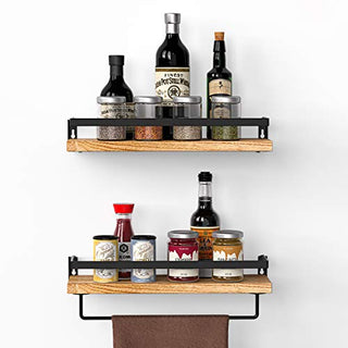 AMFS01 2 Pack Wall Mounted Storage Shelves for Kitchen, Bathroom, Bedroom