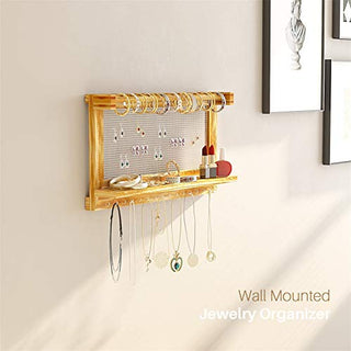AMJO-04  Wall Mounted Jewelry Display Shelf for Earring, Ring, Necklace, Bracelet