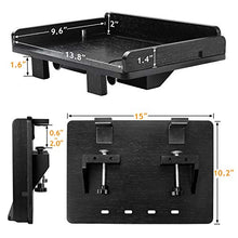 Load image into Gallery viewer, AMBS02 Bedside Shelf with Cable Management &amp; Cup Holder, Use as Snack Table (Black)
