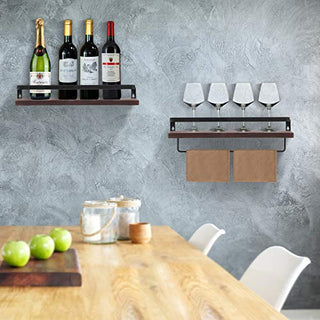 AMFS04 2 Pack Floating Shelves Decorative for Kitchen, Bathroom, Living Room