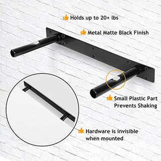 AMFS06 2 Pack Floating Shelves for Bedroom, Bathroom, Living Room, Kitchen (white)