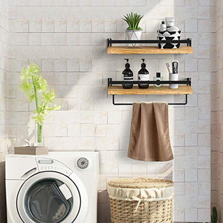 AMFS01 2 Pack Wall Mounted Storage Shelves for Kitchen, Bathroom, Bedroom