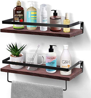 AMFS04 2 Pack Floating Shelves Decorative for Kitchen, Bathroom, Living Room