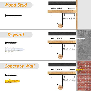 AMFS09 Floating Storage Shelf for Bathroom, Kitchen, Living Room, Bedroom
