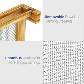 AMJO-04  Wall Mounted Jewelry Display Shelf for Earring, Ring, Necklace, Bracelet